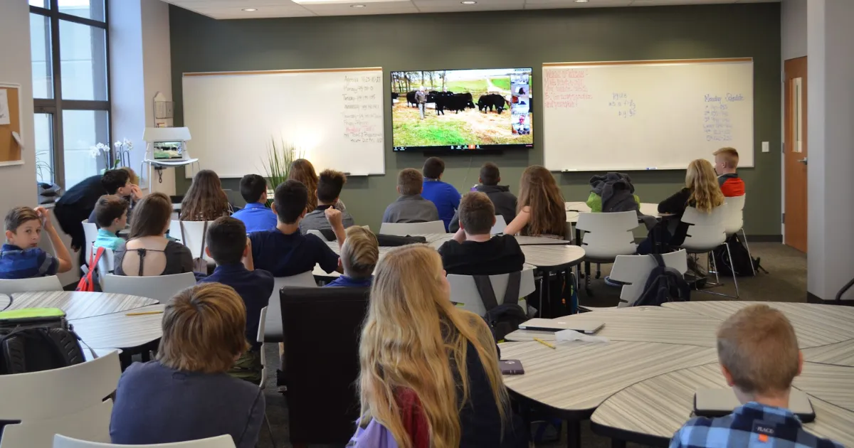 Improving Ag Literacy, Virtual Farm Trip in the Class Room, Kids in Class
